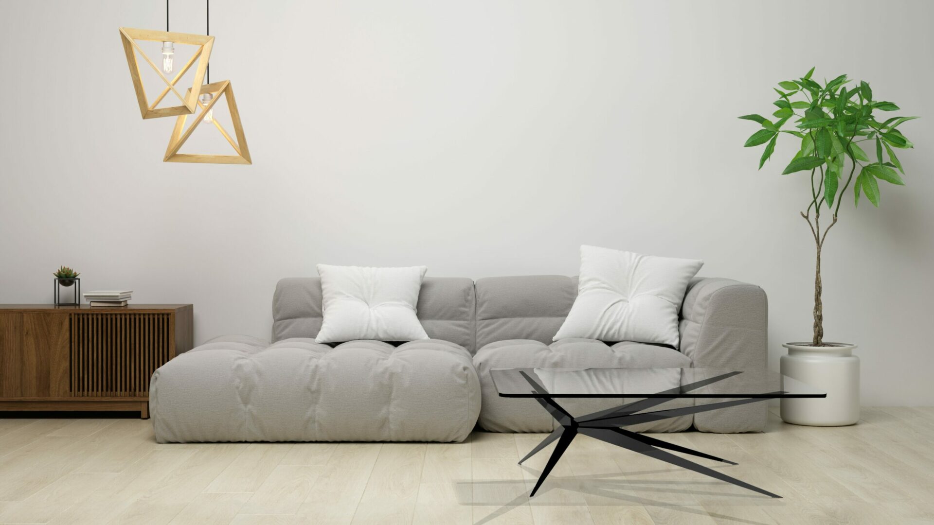 table basse klock helios dans un salon