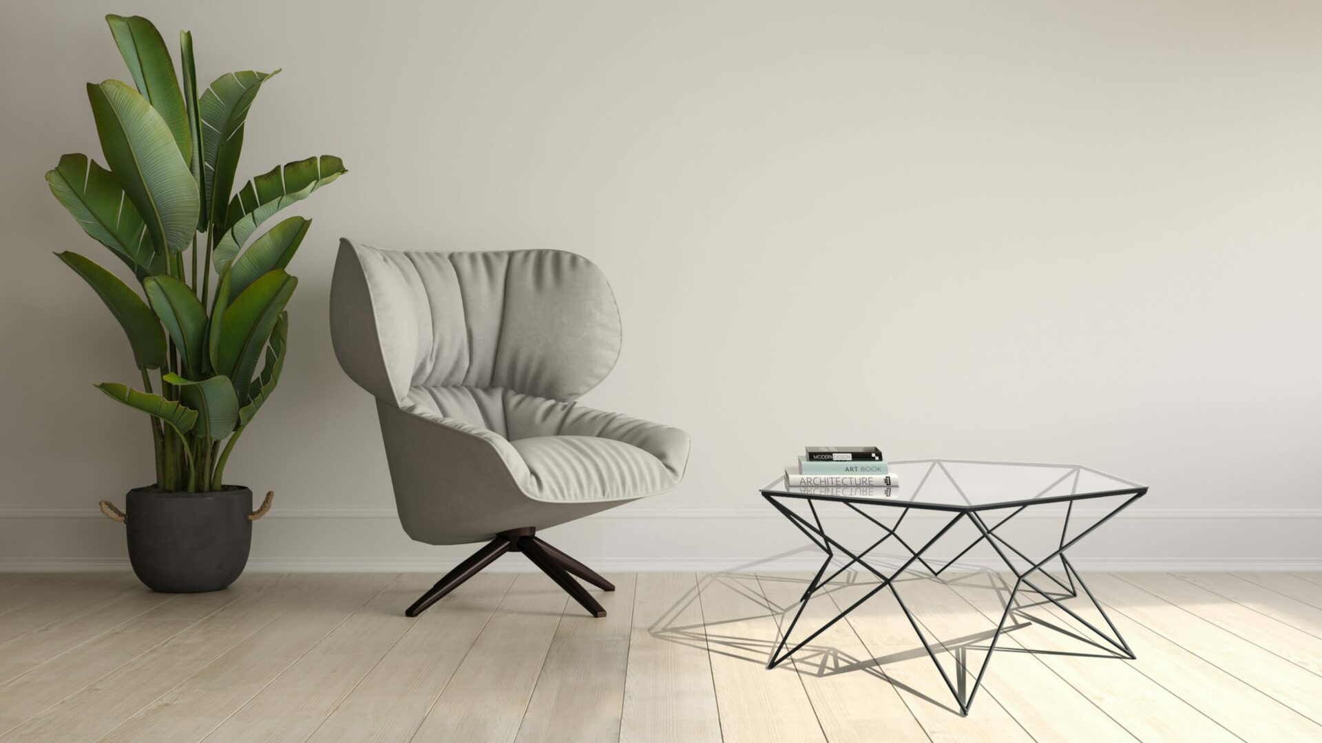 table basse design industriel dans un salon