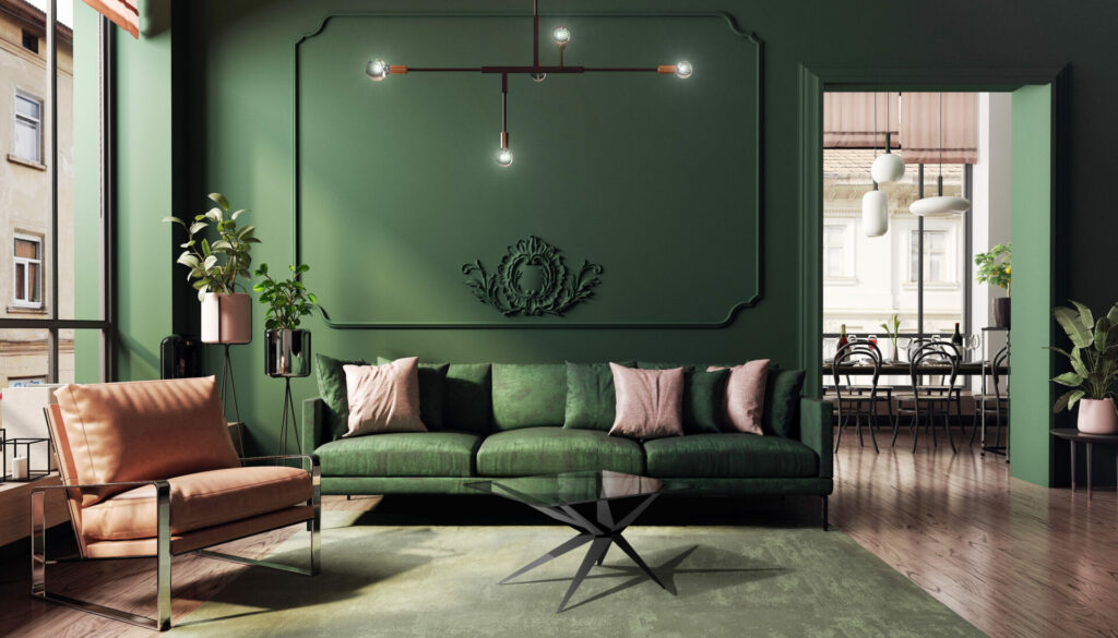 table basse design etoile dans un salon